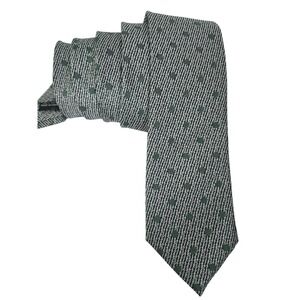 EGARA 100% Silk‎ Green Dot Tie Mens Formal Necktie Business Casual